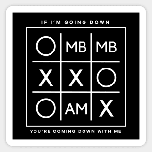 MBMBAM Tic Tac Toe Sticker